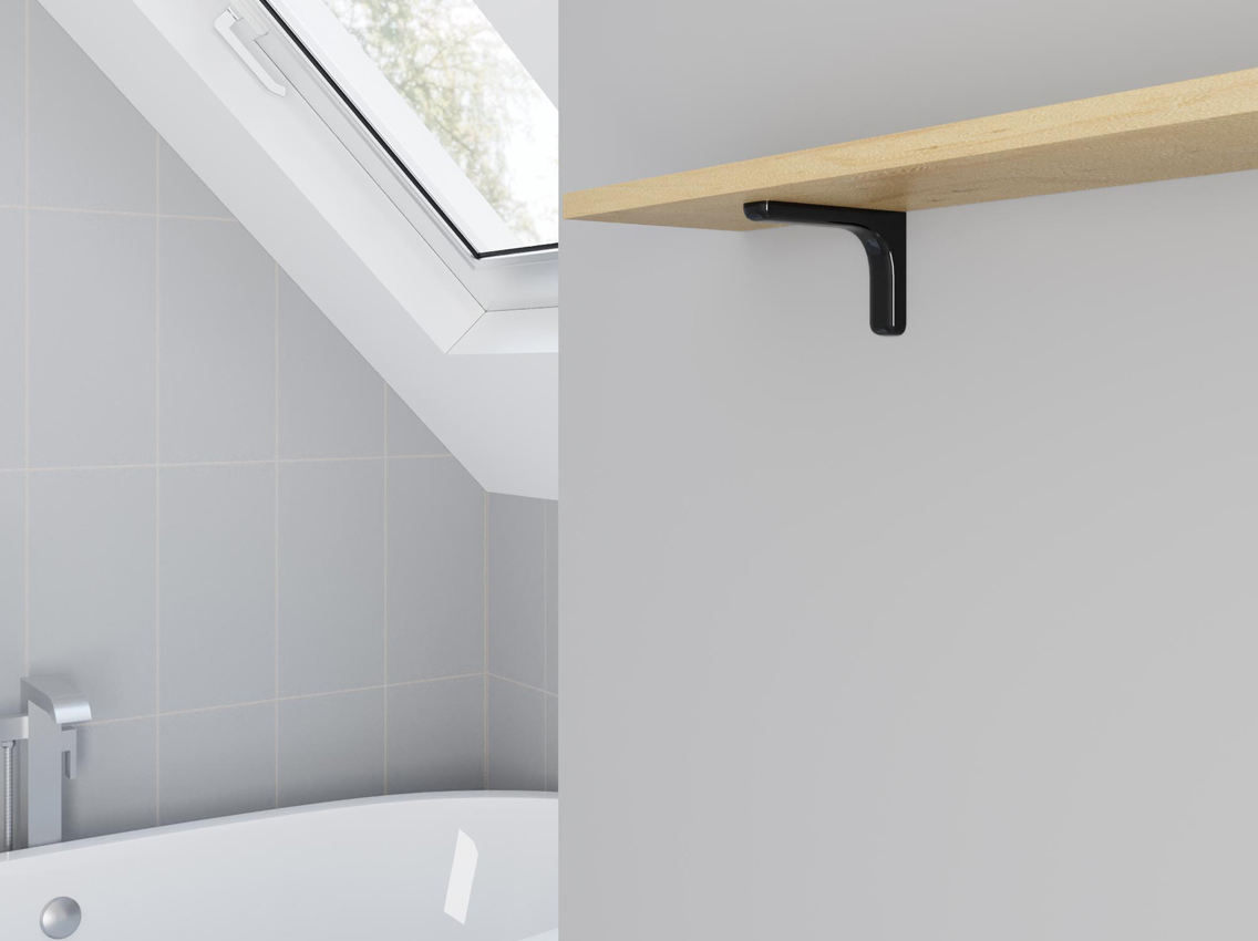 Консоль декоративна GIFF L=120 чорний